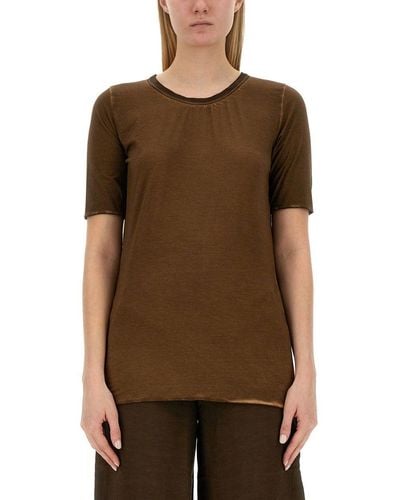 Uma Wang Cotton T-Shirt - Brown