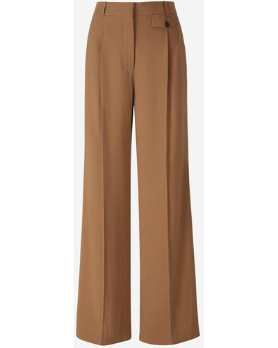 Loro Piana BAGGY Silk Trousers - Brown