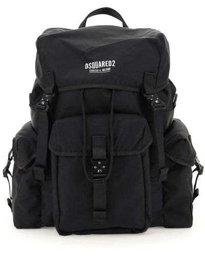 DSquared² 'ceresio 9' Ripstop Backpack - Black
