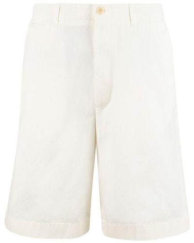 Gucci Cotton Drill Shorts - White