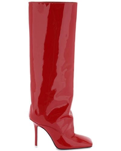 The Attico Sienna Tube Boots - Red