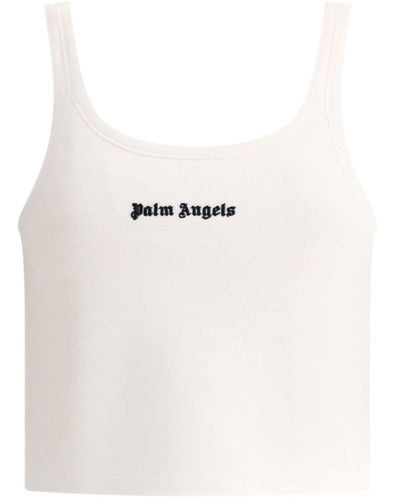 Palm Angels "Classic Logo" Tank Top - Natural