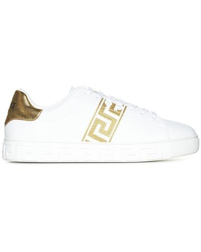 Versace Trainers With Embroidery - White