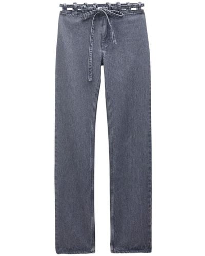 Filippa K Lace Waist Jeans - Blue