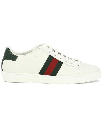 Gucci "Ace" Sneakers - White