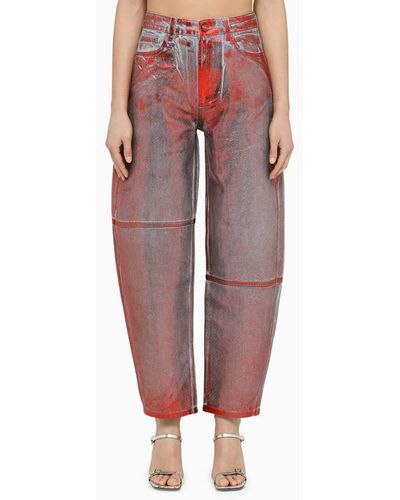 Red Straight-leg jeans for Women | Lyst Canada