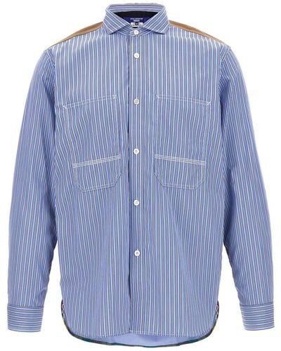 Junya Watanabe Flannel Insert Shirt Shirt, Blouse - Blue