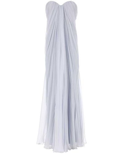 Alexander McQueen Long Dresses - White