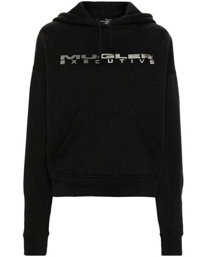 Mugler Sweatshirts - Black
