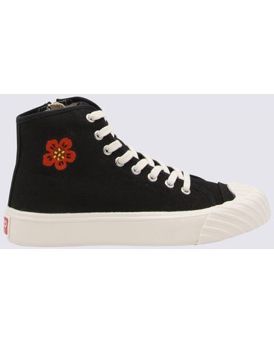 KENZO Black Canvas Sneakers