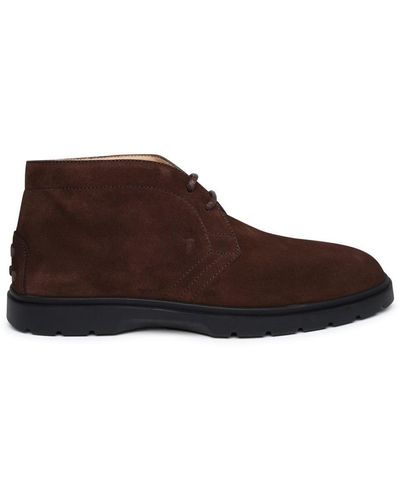 Tod's Brown Suede Boots