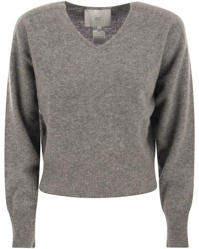 Vanisé Francy - Cashmere V-neck Sweater - Grey