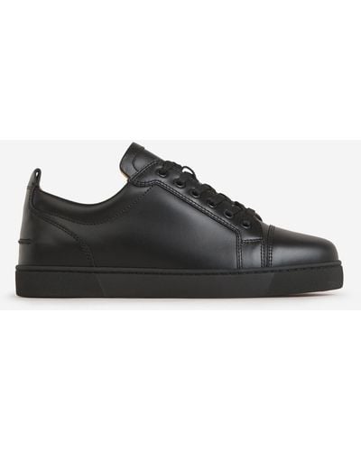 Christian Louboutin Leather Louis Junior Trainers, Size: - Black