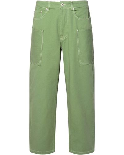 KENZO Green Cotton Pants