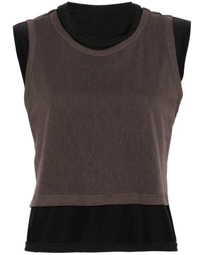 Our Legacy Reversible Feather Tank - Black