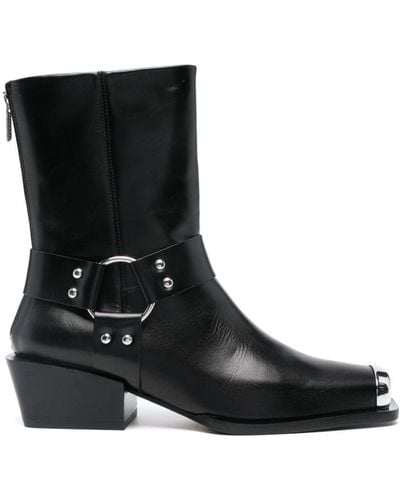 Aeyde Wayne Calf Leather Shoes - Black