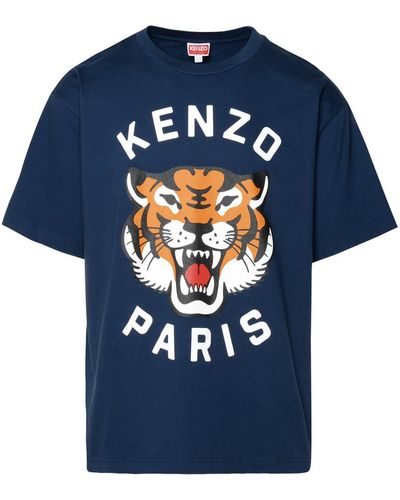 KENZO Cotton T-Shirt - Blue