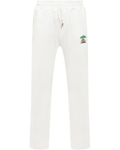 Just Don Pant With Embroidery - White