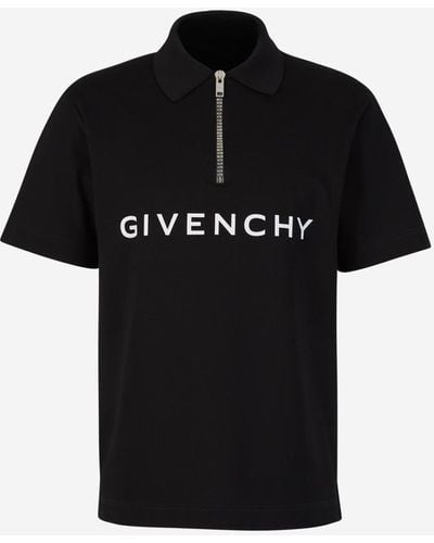 Givenchy Logo Piquet Polo - Black