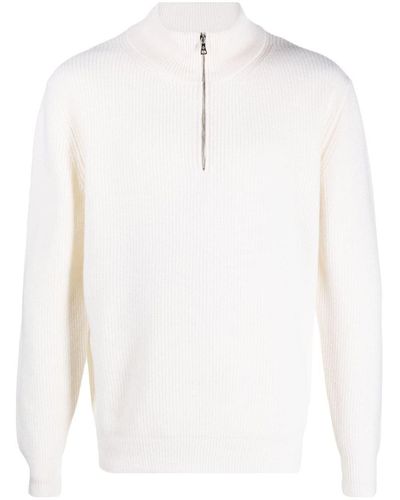 Ballantyne Half Zip Pullover Clothing - White