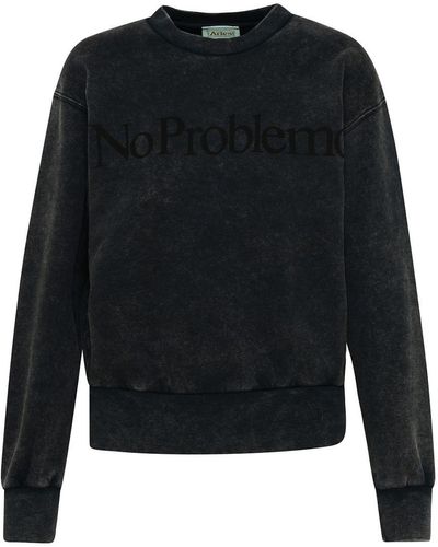 Aries "No Problemo" Print Sweatshirt - Black