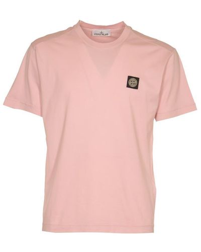 Stone Island T-Shirts And Polos - Pink