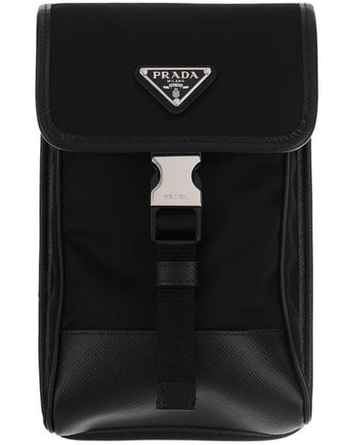 Prada Re-nylon Phone Case - Black