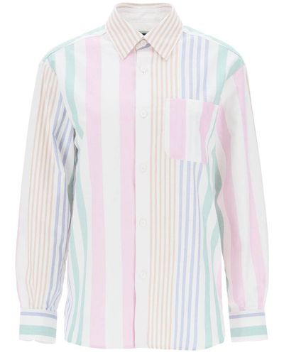 A.P.C. Sela Striped Oxford Shirt - White