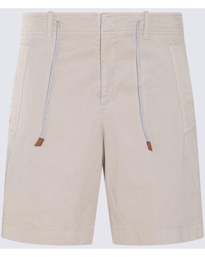 Eleventy Cotton Shorts - Natural