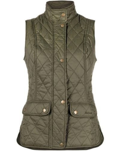 Barbour Otterburn Quilted Buttoned Gilet - Green