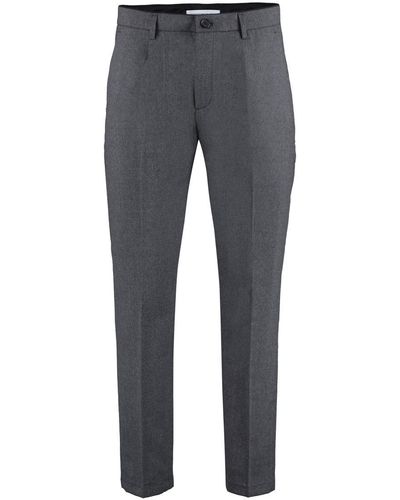 Department 5 Prince Wool Blend Trousers - Grey