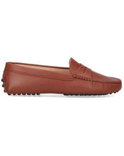 Tod's Gommino Leather Driving Shoes - Brown