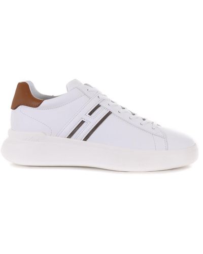 Hogan H580 Leather Sneakers - White