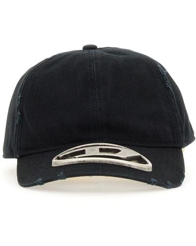 DIESEL Hat With Logo - Black