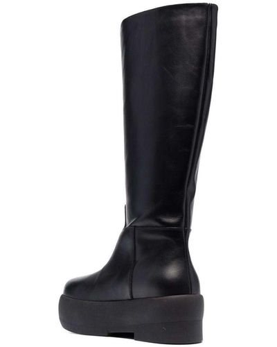 Gia Borghini Slip-On Boots With Platform - Black