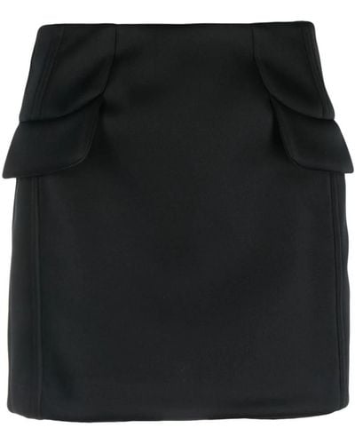MSGM A-line Layered Shorts - Black