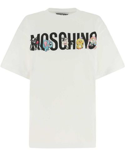 Moschino White Cotton Oversize T-shirt