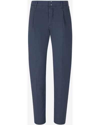 Incotex Incotex Division Cotton Formal Trousers - Blue
