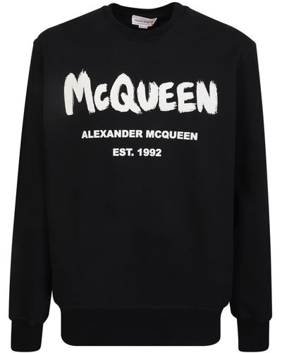 Alexander McQueen Sweatshirts - Black