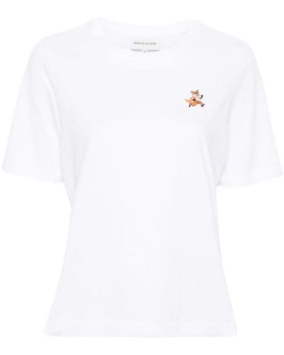 Maison Kitsuné Speedy Fox Cotton T-Shirt - White