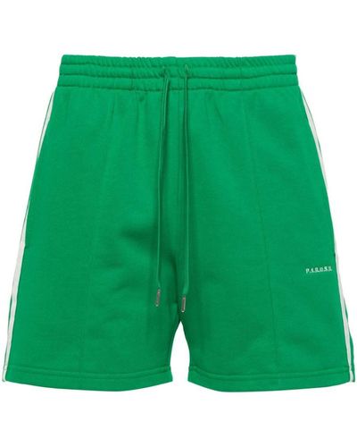 P.A.R.O.S.H. Striped Jersey Shorts - Green