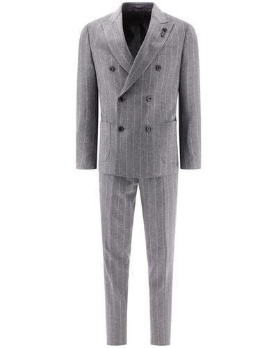Lardini Pinstriped Suit - Grey