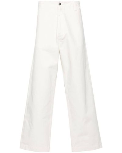 Emporio Armani Organic Cotton Trousers - White