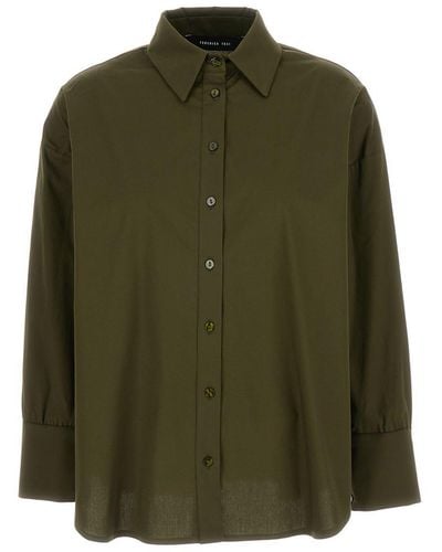 FEDERICA TOSI Military Long Sleeves Shirt - Green
