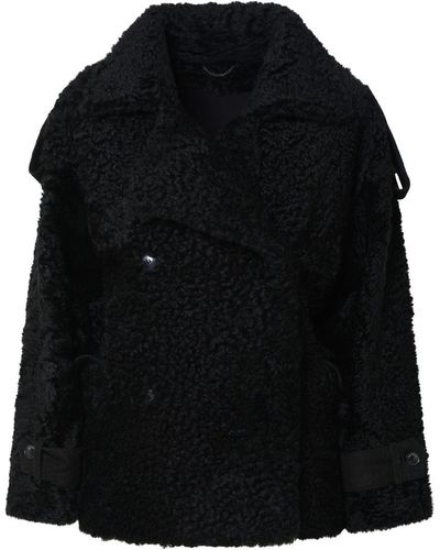 The Mannei 'jordan' Black Sheepskin Coat