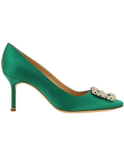 Manolo Blahnik Court Shoes - Green