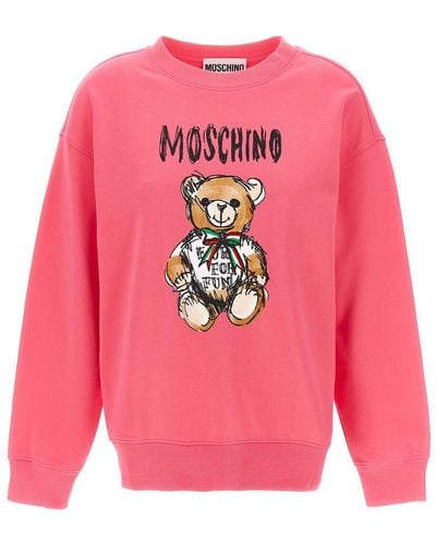 Moschino Teddy Bear Sweatshirt - Pink