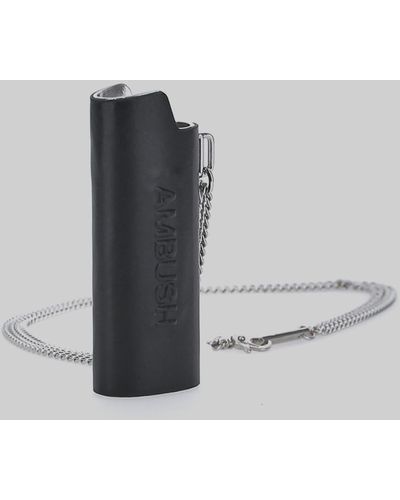 Ambush Classic Lighter Case Necklace, Made With Embossed 3D Logo Detailing - White