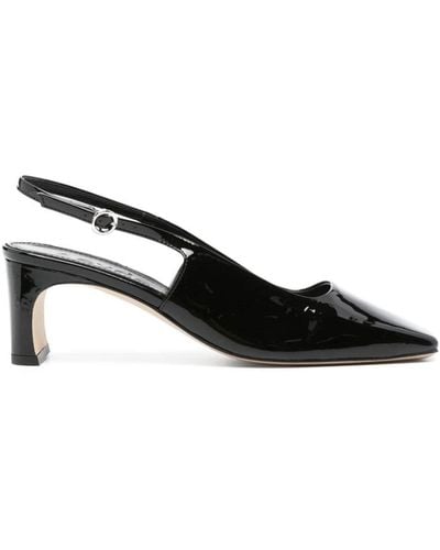 Aeyde Eliza Patent Calf Leather Black Shoes