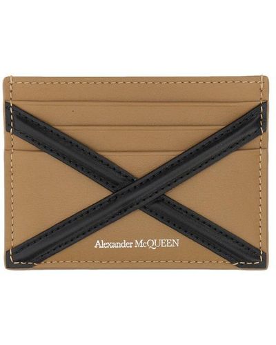 Alexander McQueen Harness Card Holder - Natural